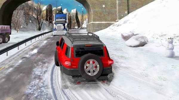 Snowy Trail Jeep Drive