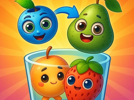 Drop Merge Fruit Characters Online Puzzle Game