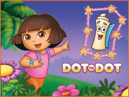 Dora Dot to Dot Online Puzzle Game