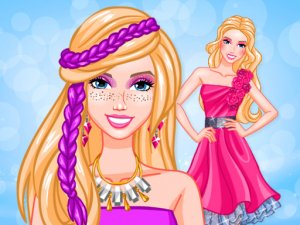 Blondy in Pink Fashion Makeover Game