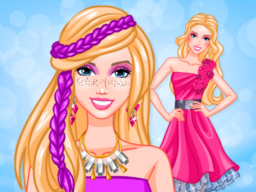 Blondy in Pink Fashion Makeover Game