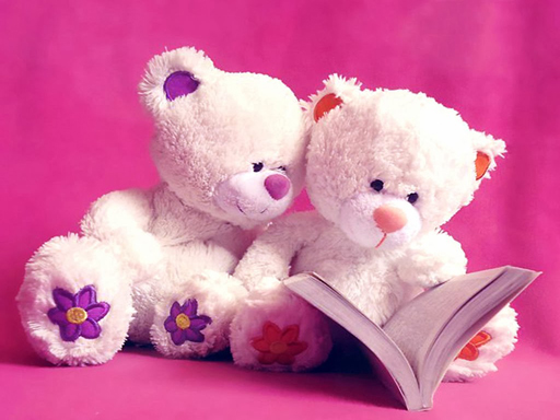 Cute Teddy Bears Slide Puzzle Game