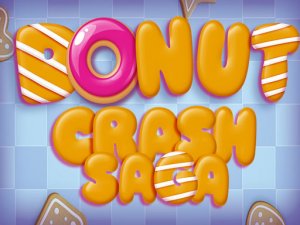 Donut Crash Saga HD - Online Match 3 Puzzle Game
