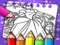 Cinderella Color Book Art Game