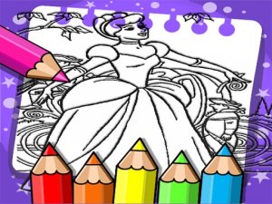 Cinderella Color Book Online Game