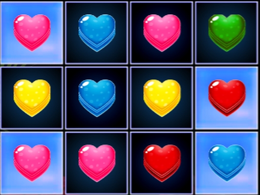 Hearts Match 3 Puzzle Game