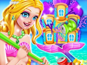 Mermaid Princess House Cleaning - Tidy Up Game