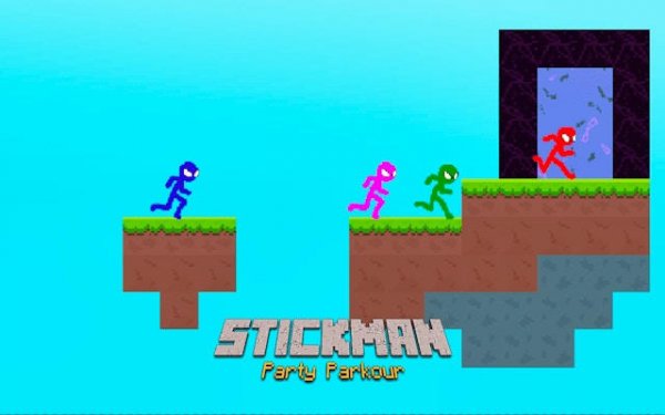 Stickman Party Parkour Online Game