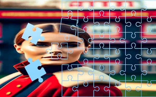 American Girl Sliding Puzzle Game