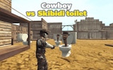 Cowboy vs Skibidi Toilets: Wild West Precision Fighter Online Game