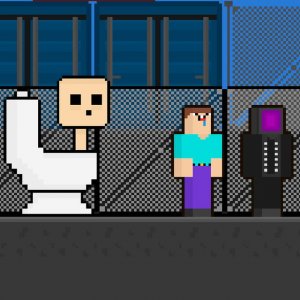 Skibidi vs Noob & Cameraman Parkour Game