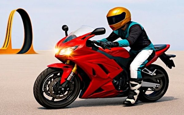 Twin Motorcycle Acrobatics Challenge